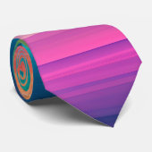 Verlooppatroon lijn regenboogtextuur stropdas (Opgerold)