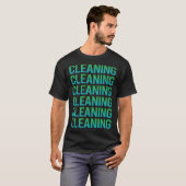 Verlooptekst reinigen t-shirt (Voorkant volledig)