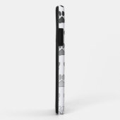 Verloopverf afdrukken in zwart-wit en grijs Case-Mate iPhone case (Achterkant/rechts)