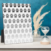 Verloopverf afdrukken in zwart-wit en grijs fotoplaat (Zijkant)