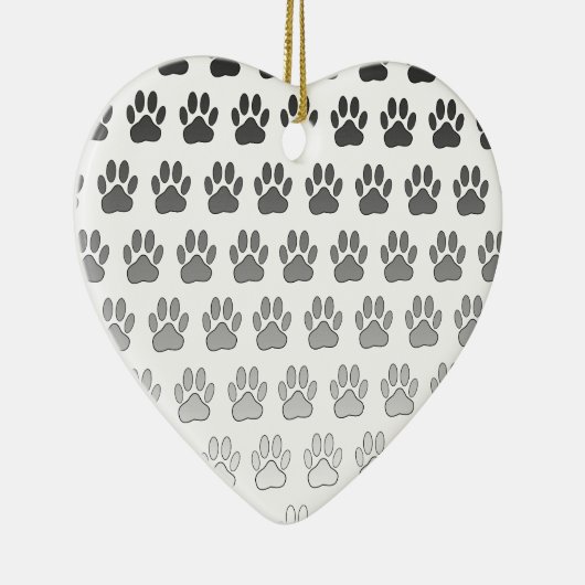 Verloopverf afdrukken in zwart-wit en grijs keramisch ornament (Rechts)