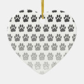 Verloopverf afdrukken in zwart-wit en grijs keramisch ornament (Voorkant)