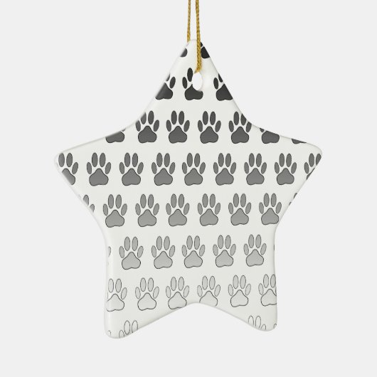 Verloopverf afdrukken in zwart-wit en grijs keramisch ornament (Rechts)