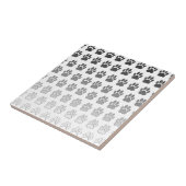 Verloopverf afdrukken in zwart-wit en grijs tegeltje (Zijkant)