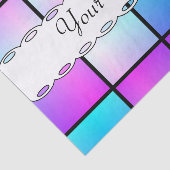 Verloopvierkantpatroon Tissuepapier (Detail)