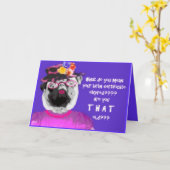 verlopen geboorteakte en pug kaart (Gele Bloem)