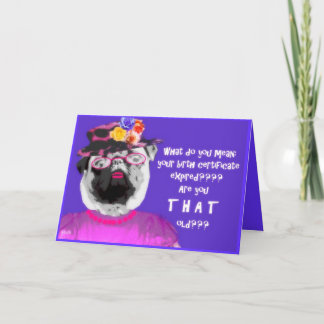 verlopen geboorteakte en pug kaart