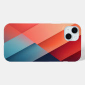 Verlopen in rood en blauw Case-Mate iPhone case (Achterkant (horizontaal))