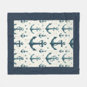 Verloren ankers fleece deken (Voorkant (Horizontaal))