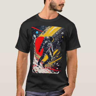 Verloren astronaut in de ruimte t-shirt