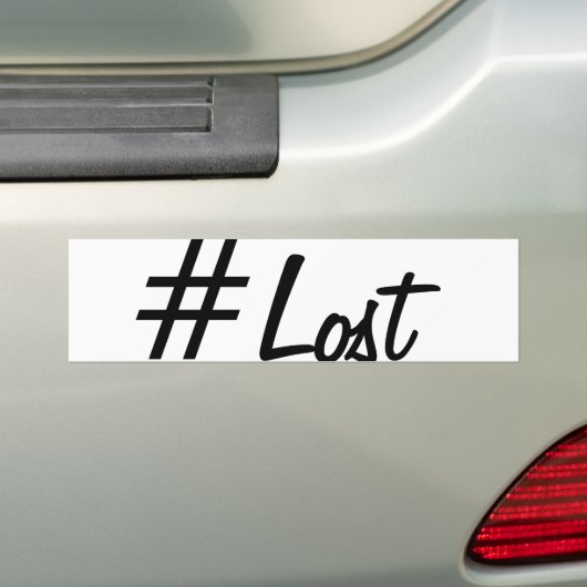 Verloren Bumpersticker (Op auto)