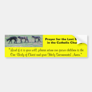 Verloren Bumpersticker en gebed