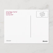 Verloren cave Parrot Post Card Briefkaart (Achterkant)