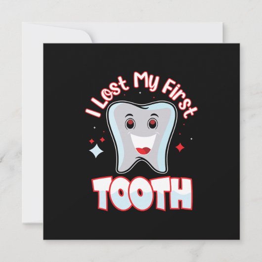 Verloren Eerste Tooth Cute Gefeliciteerd (Voorkant)