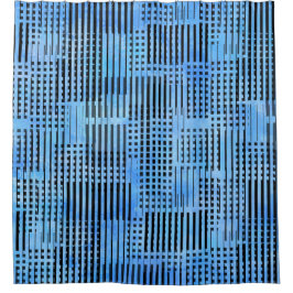 Verloren en Gevonden Gestreept Patroon Douchegordijn