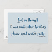 Verloren gedachte briefkaart (Voorkant / Achterkant)