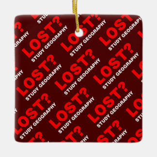 Verloren? Geografie studeren Keramisch Ornament