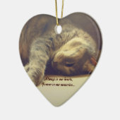 Verloren huisversiering keramisch ornament (Links)