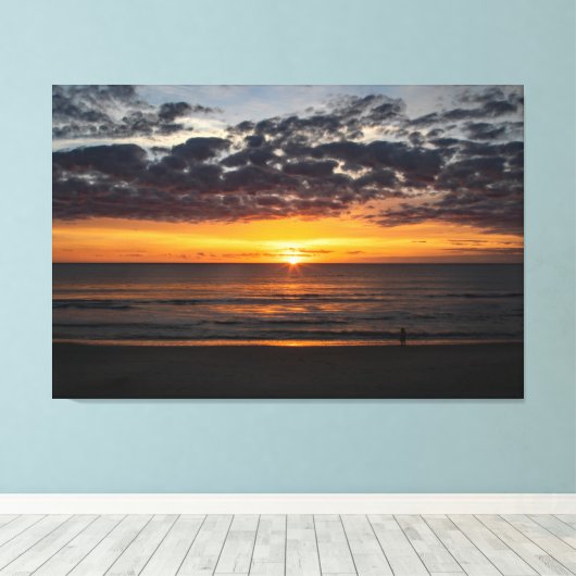 Verloren in de zonsopgang canvas afdruk (Insitu (Houten vloer))