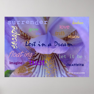 Verloren in een Dream WordArt™-Poster Poster