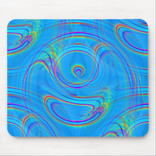 Verloren in gedachten, een digitaal Abstract Muismat