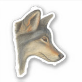 Verloren in gedachten sticker (Voorkant)