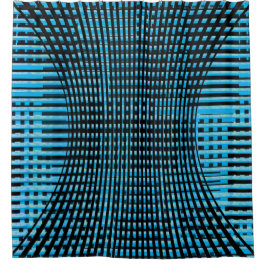 Verloren in gevonden Arced Stripes patroon Douchegordijn