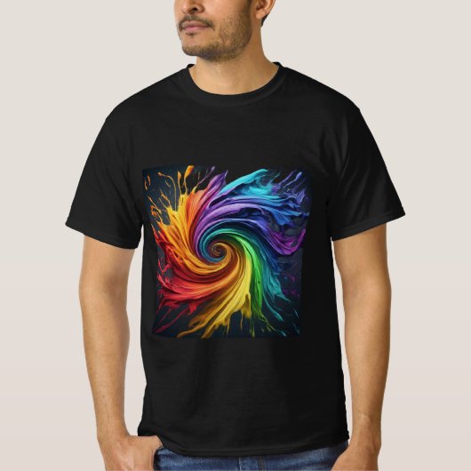 Verloren In Kleurrijke Wereld T-shirt (Voorkant)