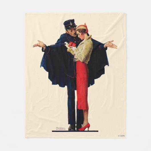 Verloren in Parijs Fleece Deken (Voorkant)