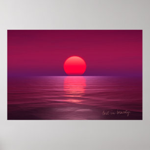 verloren in schoonheid. romance van de zon poster