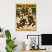 Verloren in Siberië, circa 1898. Poster (Thuiskantoor)