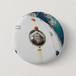 Verloren in Space Monkey Ronde Button 5,7 Cm