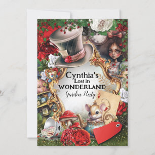 Verloren in Wonderland Verjaardagsfeest Kaart