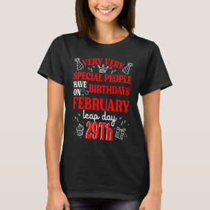 Verloren jaardag op dag van vertrek op 29 februari t-shirt