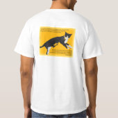 Verloren kat t-shirt (Achterkant)