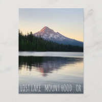 Verloren Meer van de berg Hood Oregon Sunrise Refl