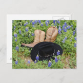 Verloren onder Briefkaart Bluebonnets (Voorkant / Achterkant)