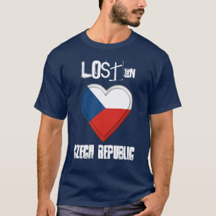 Verloren onder Tsjechische vlag Heart T-shirt