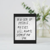 Verloren op Zee Briefkaart (Staand voorkant)