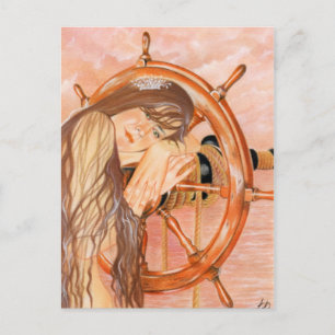 Verloren op Zee Mermaid Briefkaart