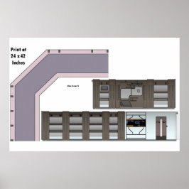 Verloren Schip in Ruimte Gang Poster