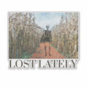 Verloren skelet maïs doolhof sticker (Voorkant)