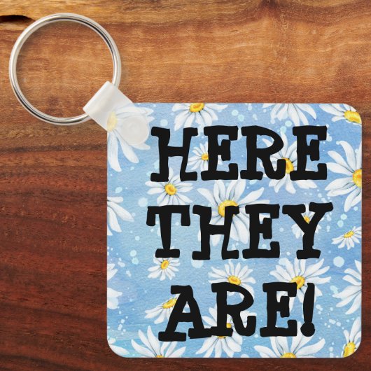 Verloren sleutels? Hier zijn ze! Funny Sleutelhanger (Voorkant)