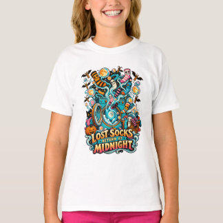 Verloren Sokken Keren Middernacht Terug Als Geeste T-shirt