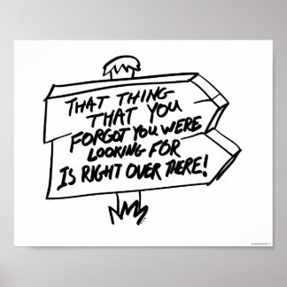 Verloren spullen zoeken poster