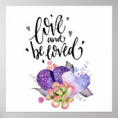 Verloren Succulents Square Poster (Voorkant)