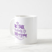 Verloren tijd wordt nooit meer teruggevonden koffiemok (Voorkant links)