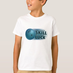 Verloren vaardigheden Win Luck Bowling Blue T-shirt