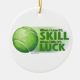 Verloren vaardigheden Win Luck Tennis Ball Keramisch Ornament