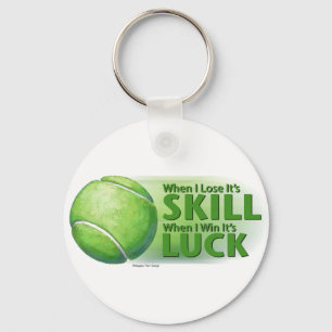 Verloren vaardigheden Win Luck Tennis Ball Sleutelhanger